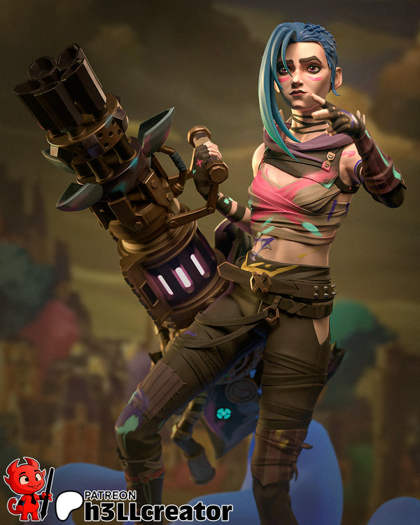 Jinx 3D-printed model