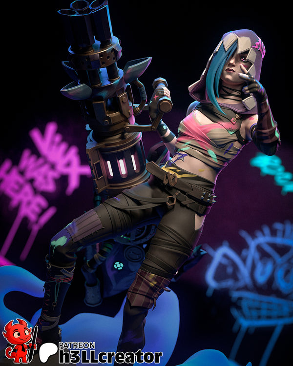 Jinx 3D-printed model