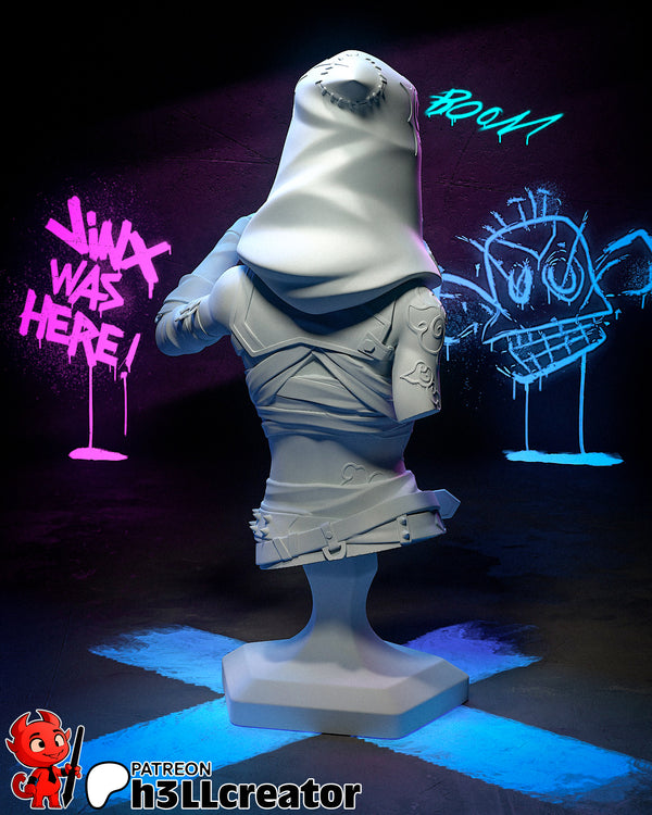 Jinx Bust 3D-printed model