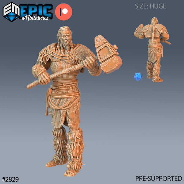 Jotunn Giant Tribesman 3D-printed model