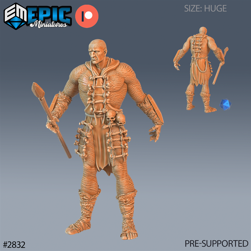 Jotunn Giant Tribesman 3D-printed model