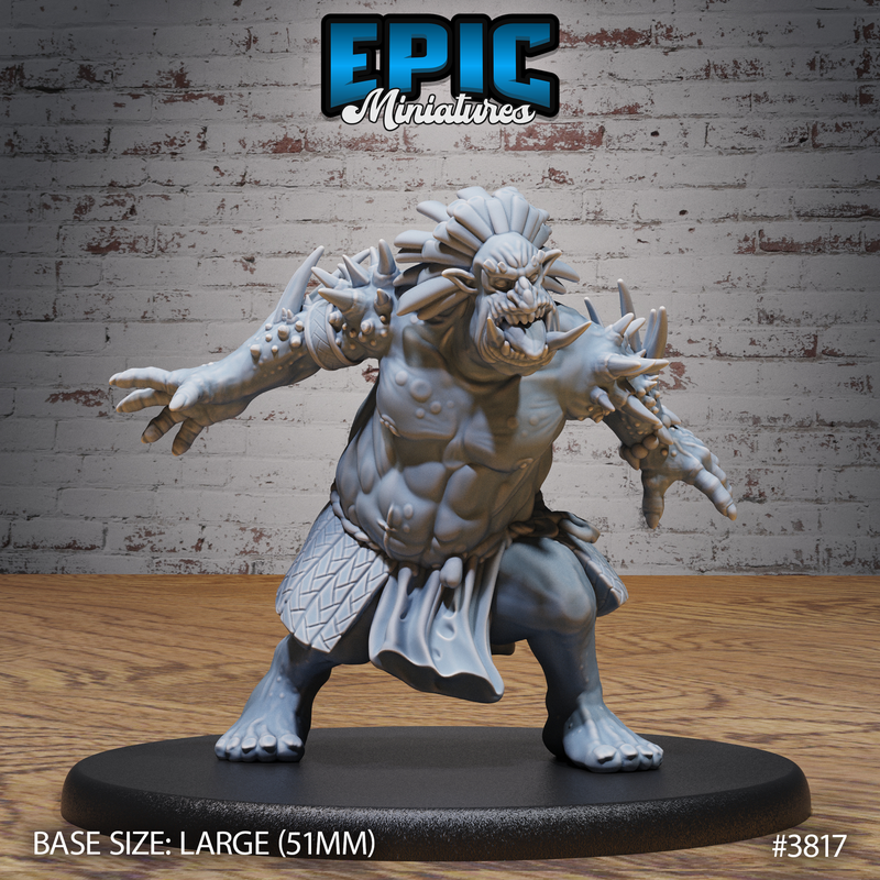 Jungle Troll 3D-printed model