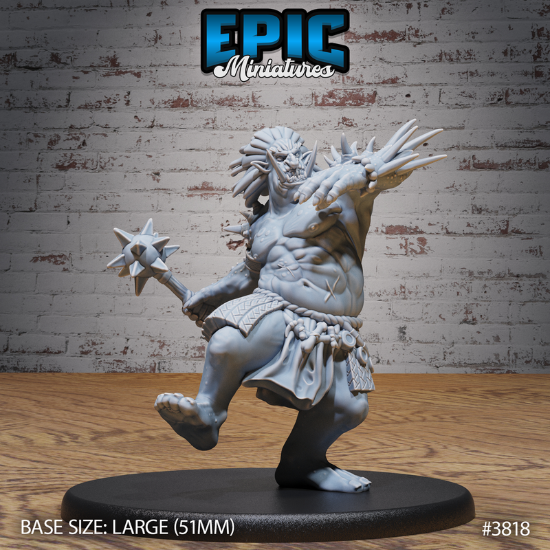 Jungle Troll 3D-printed model