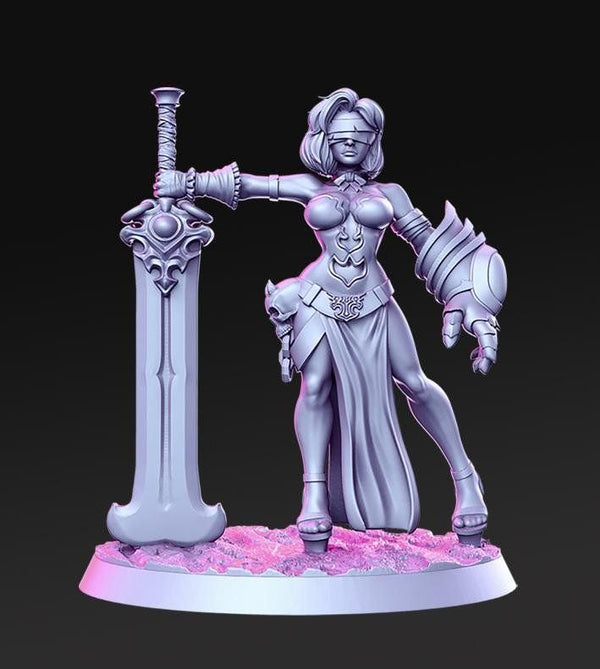 Justicia 3D-printed model