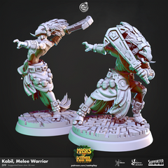 Kabil Melee Warrior 3D-printed model