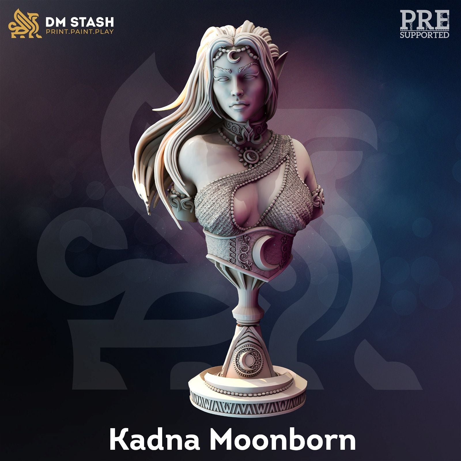 Kadna Moonborn Bust - The Printable Dragon