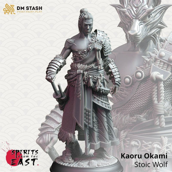Kaoru Okami - Stoic Wolf 3D-printed model