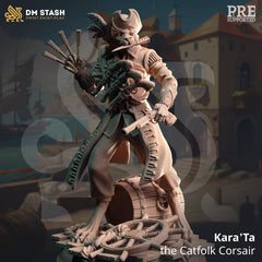 Kara Ta The Catfolk Corsair - The Printable Dragon