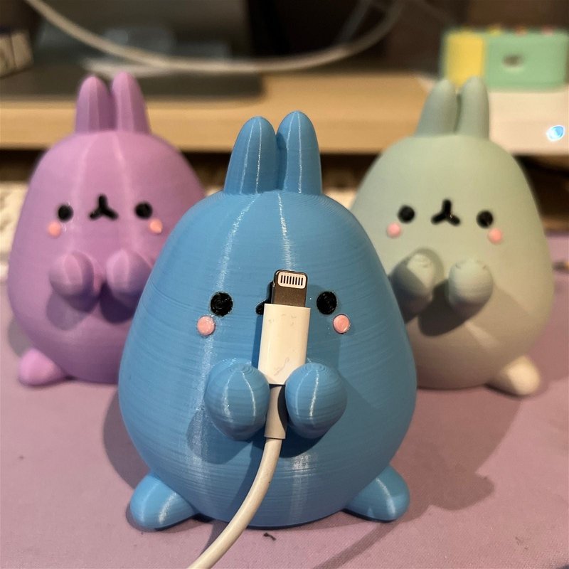 Kawaii Cable Bunny 3D-printed model