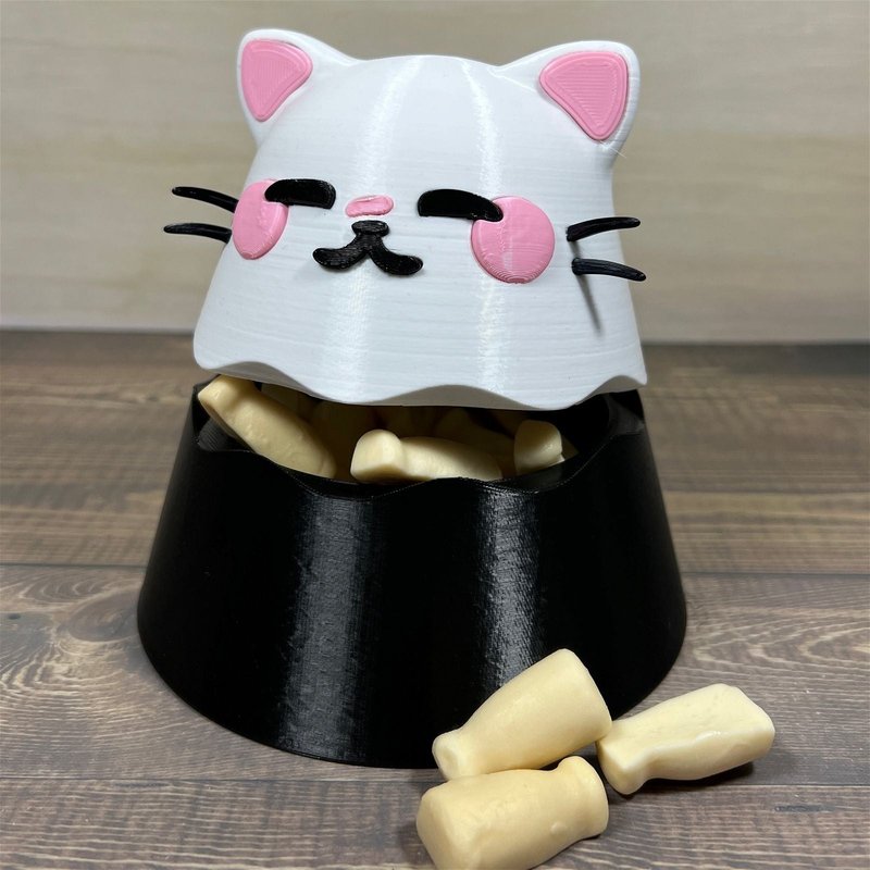 Kawaii Cat Box 3D-printed model