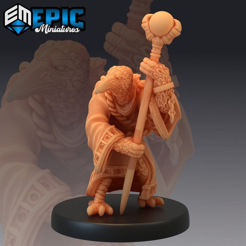 Kenku Wizard 3D-printed model