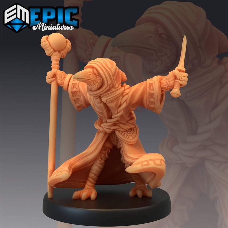 Kenku Wizard 3D-printed model