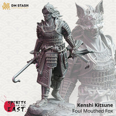 Kenshi Kitsune - Foul Mouthed Fox - The Printable Dragon