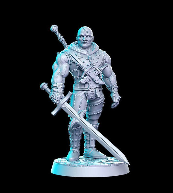 Khramdor Fighter Mage 3D-printed model