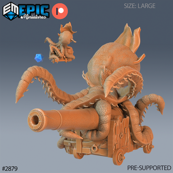 Killer Octopus 3D-printed model