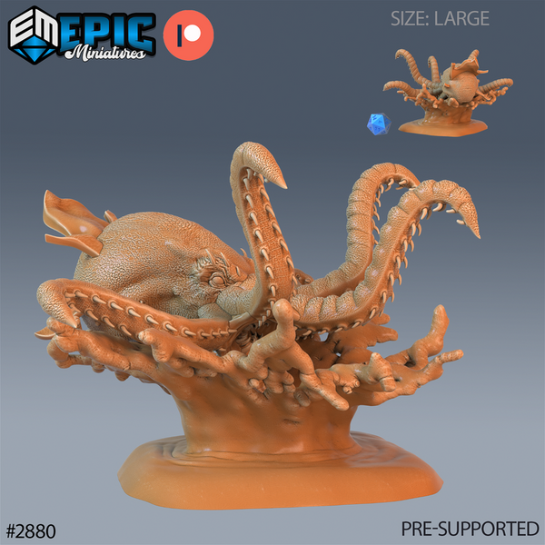 Killer Octopus 3D-printed model