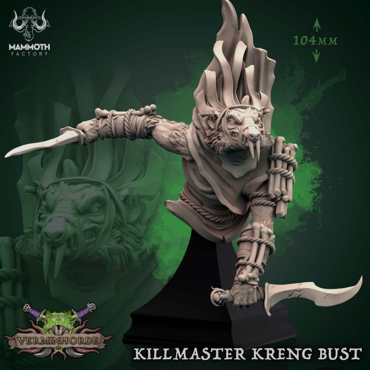 Killmaster Kreng Bust - The Printable Dragon