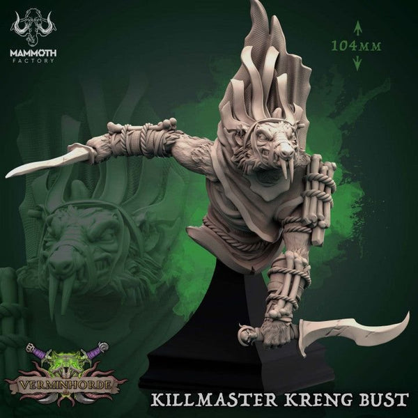 Killmaster Kreng Bust 3D-printed model
