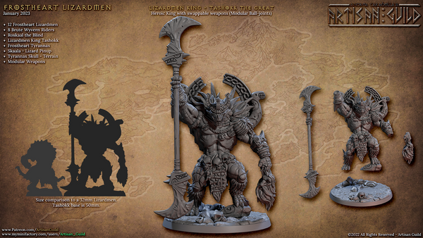 King Tashokk 3D-printed model