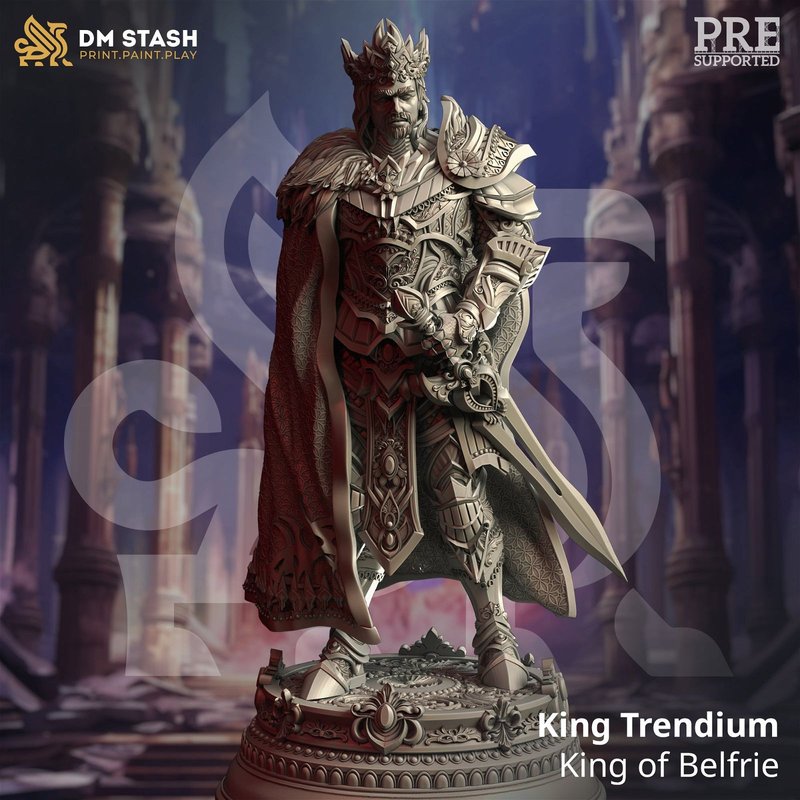 King Trendium - King of Belfrie 3D-printed model