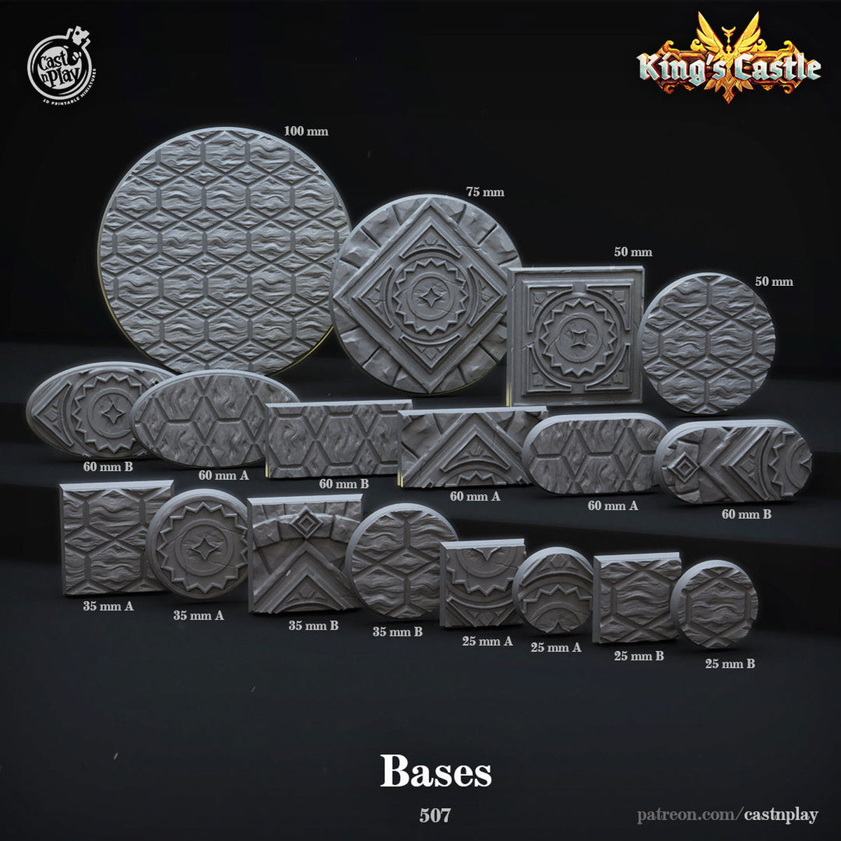 King's Castle Bases - The Printable Dragon