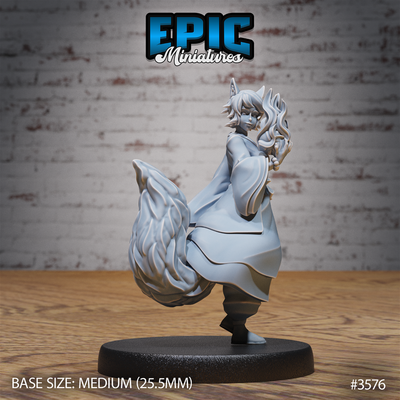 Kitsune Spirt Warrior 3D-printed model