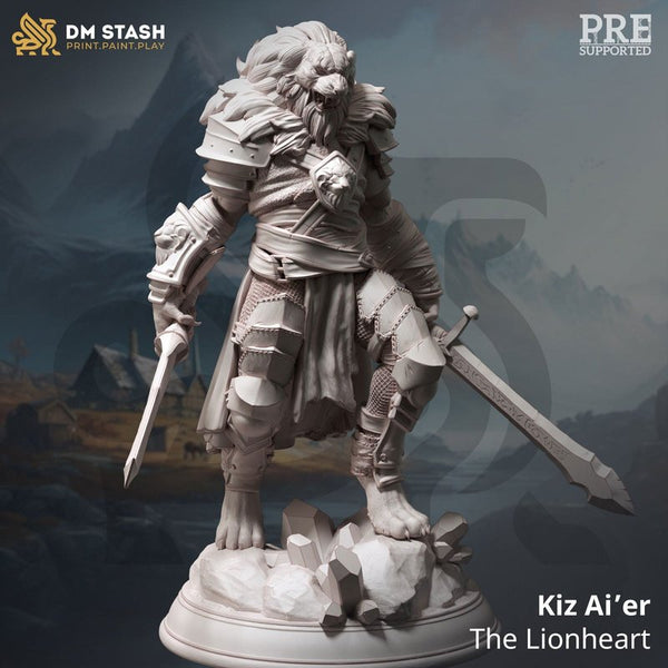 Kiz Ai'er The Lionheart 3D-printed model