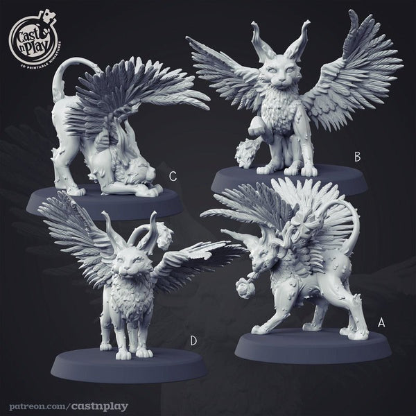 Kneazle 3D-printed model
