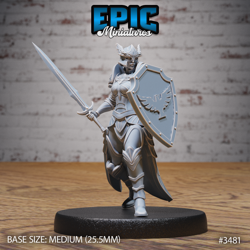Knight Lady Gisella 3D-printed model
