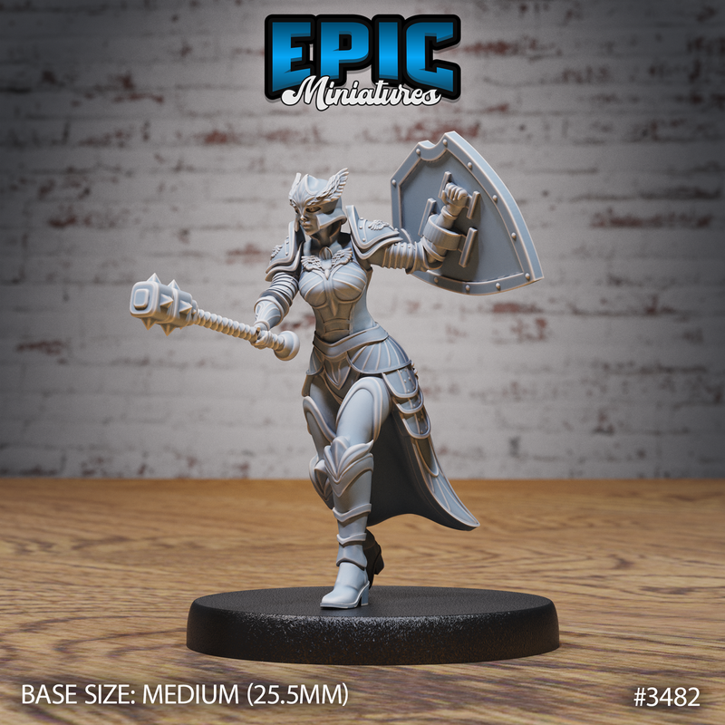 Knight Lady Gisella 3D-printed model