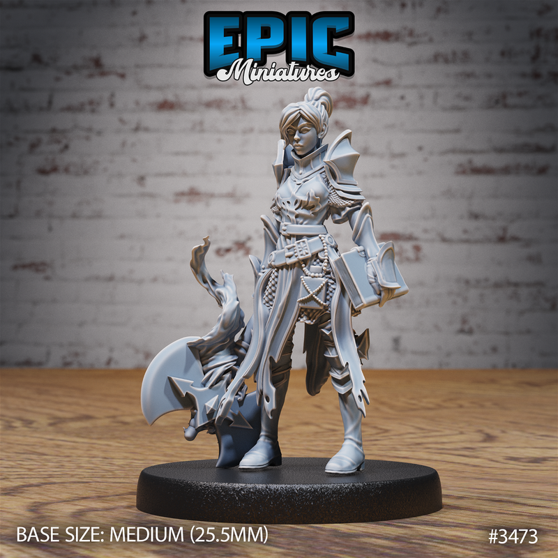 Knight Lady Joan 3D-printed model