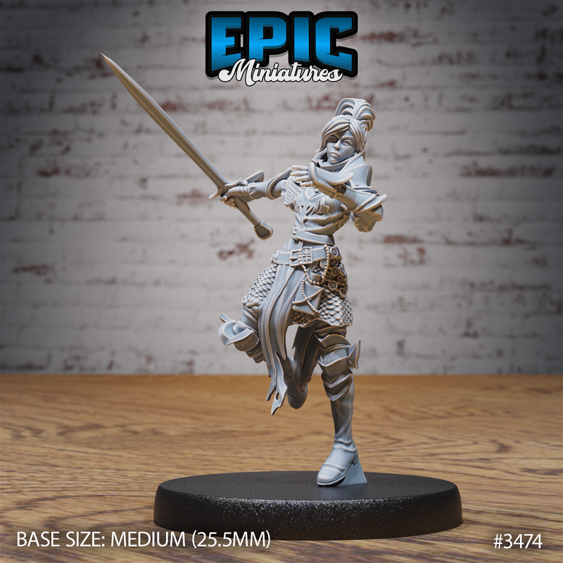 Knight Lady Joan 3D-printed model
