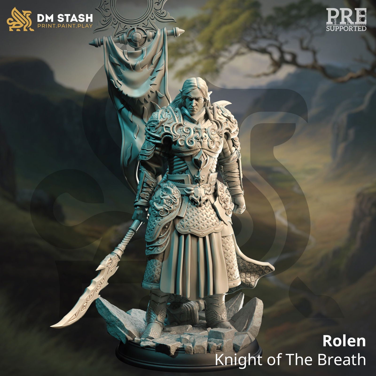 Knight Of The Breath Rolen - The Printable Dragon