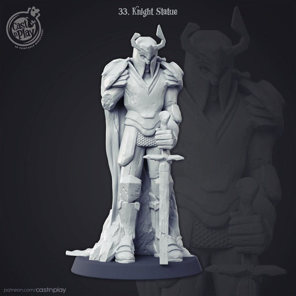 Knight Statue 3D-printed model