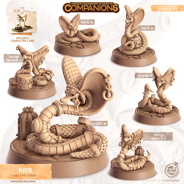 Kob The Cobra 3D-printed model