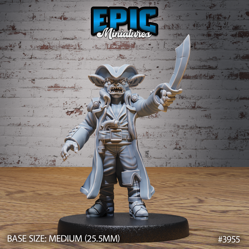Kobold Pirate 3D-printed model