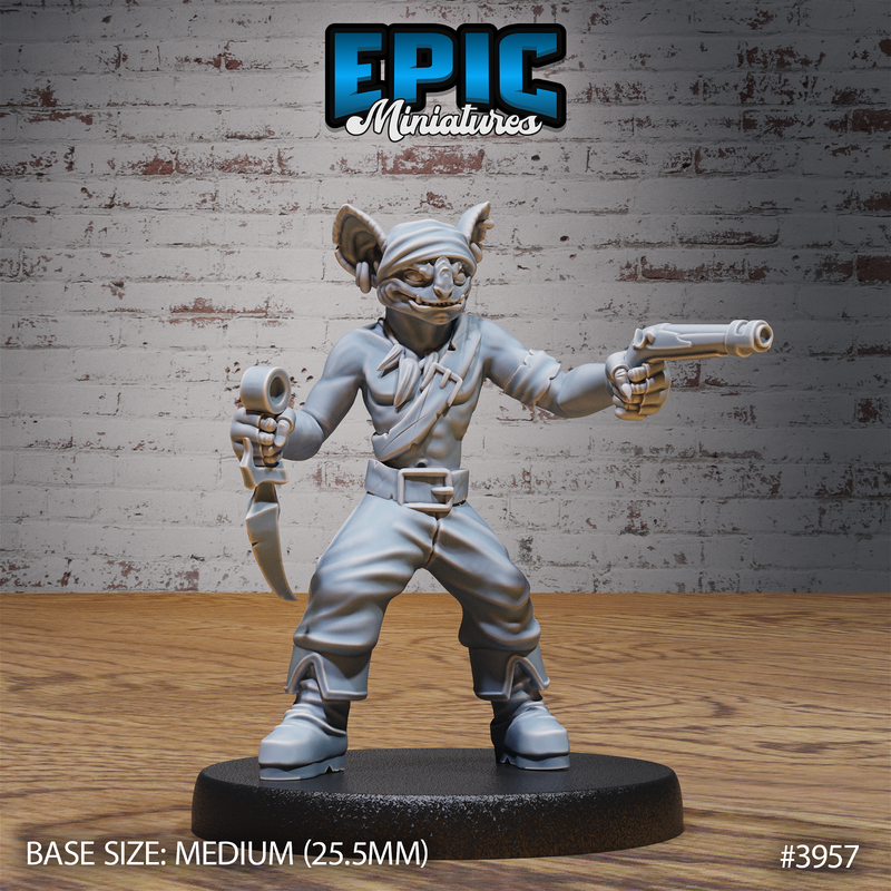 Kobold Pirate 3D-printed model