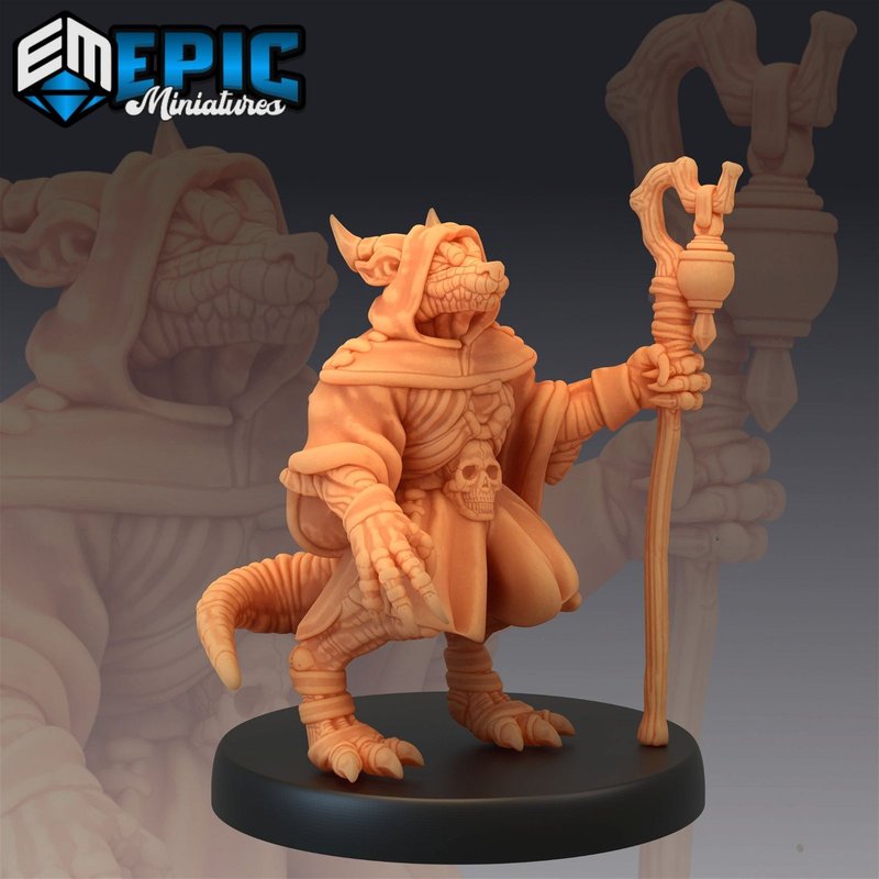 Kobold Shaman 3D-printed model