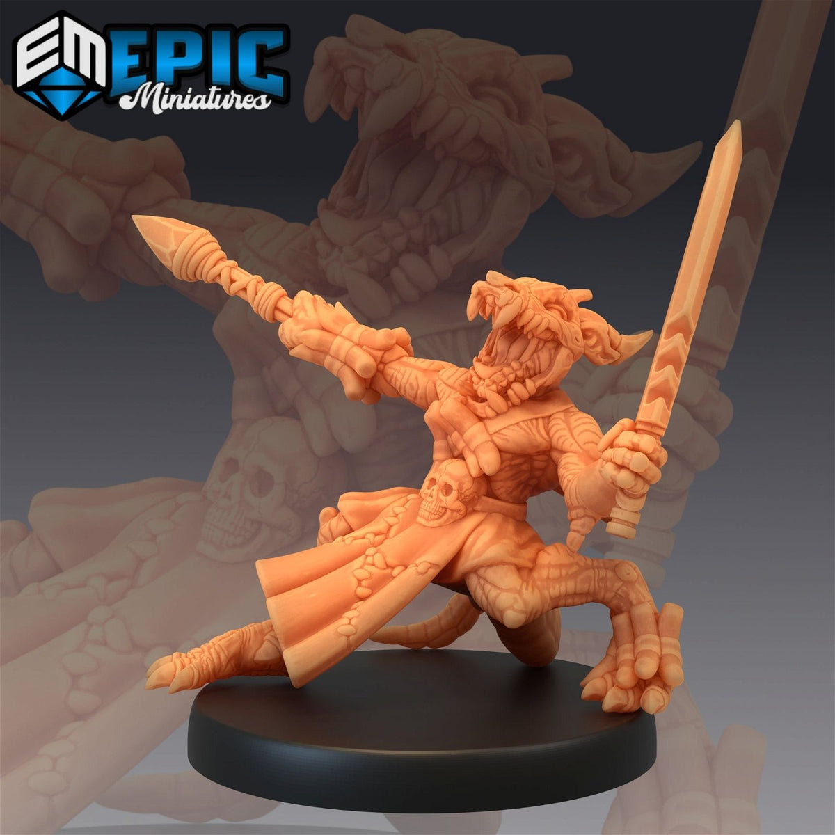 Kobold Warrior Skull Mask - The Printable Dragon
