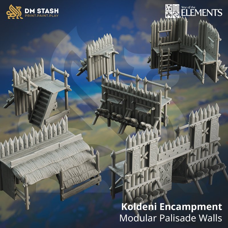 Koldeni Encampment 3D-printed model