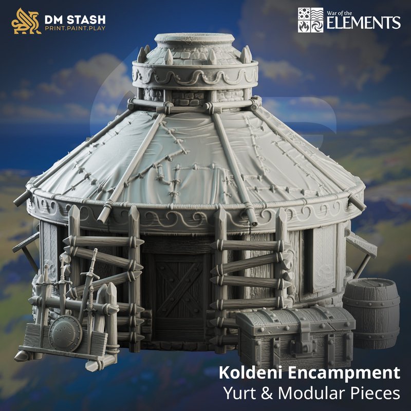 Koldeni Encampment 3D-printed model