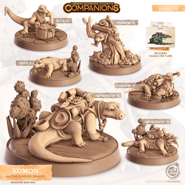 Komon The Komodo Dragon 3D-printed model