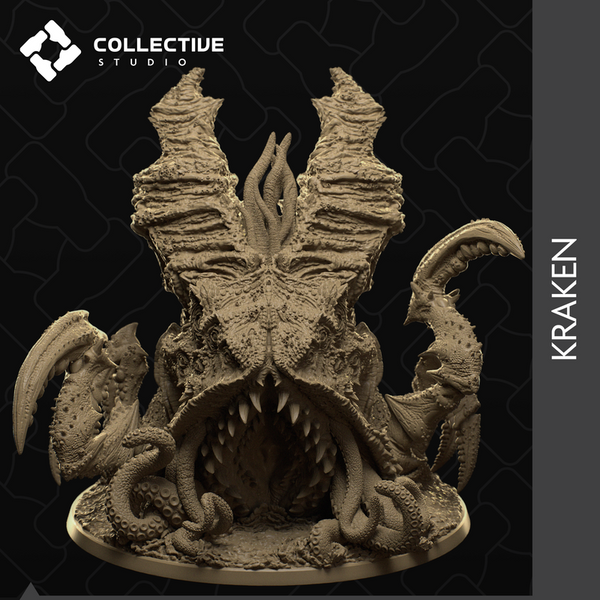 Kraken 3D-printed model