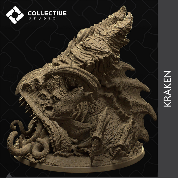 Kraken 3D-printed model