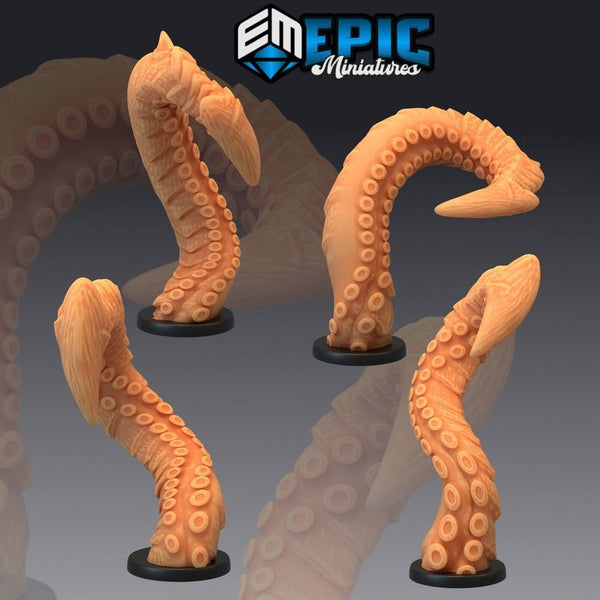 Kraken Tentacles Four 3D-printed model