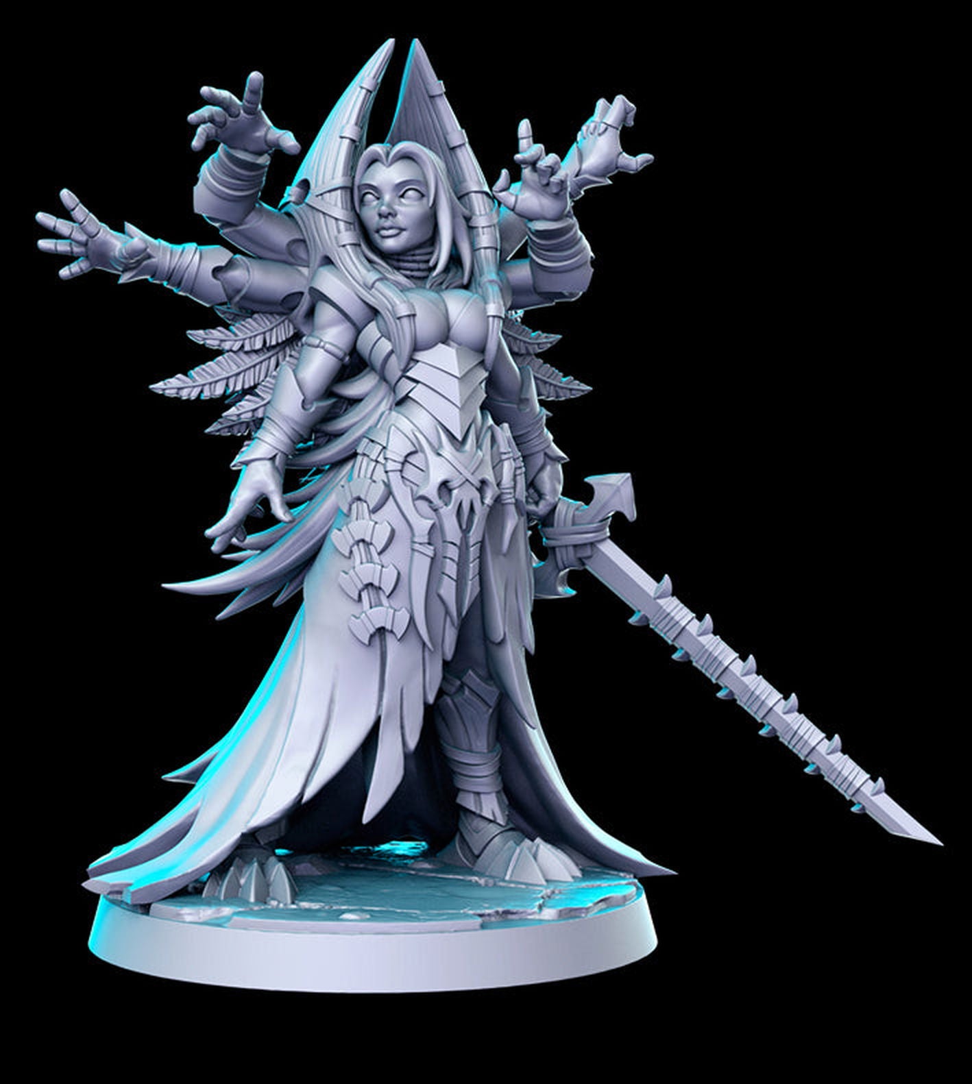 Kujla Priestess 6 arms - The Printable Dragon