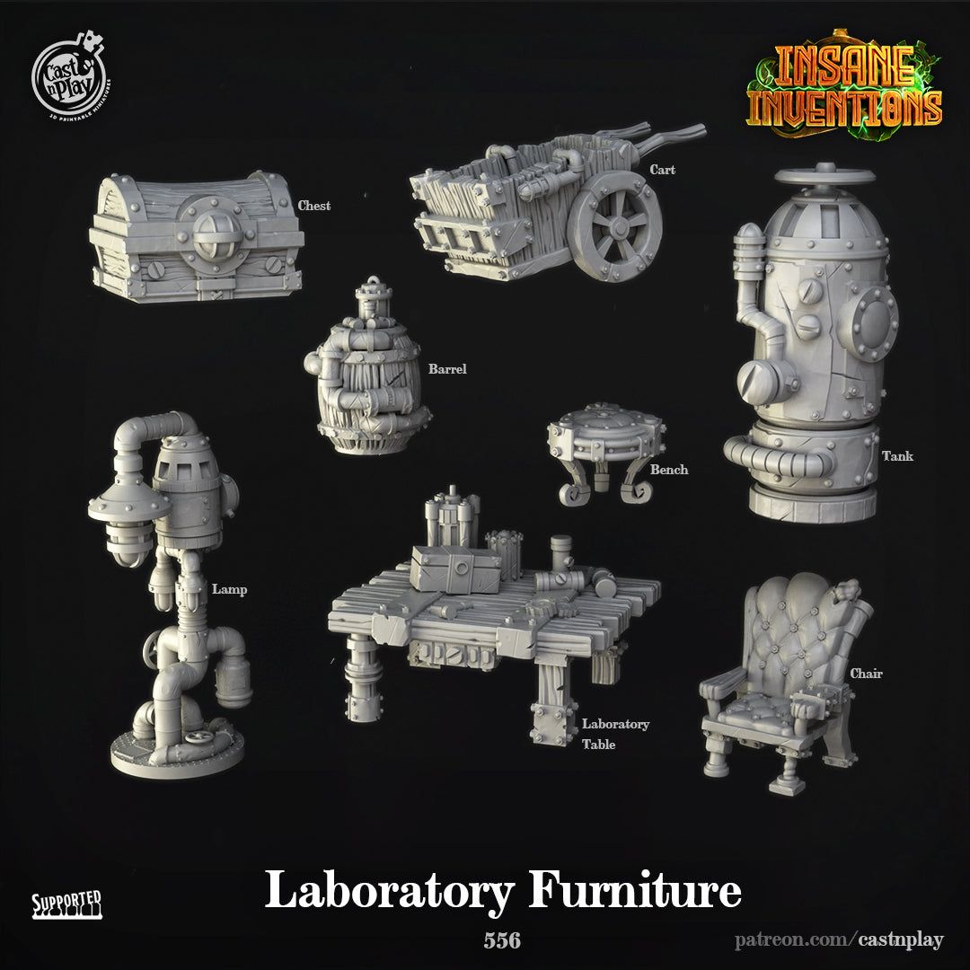 Laboratory Furniture - The Printable Dragon