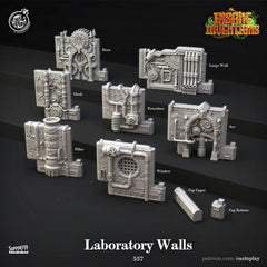 Laboratory Walls 3D-printed model