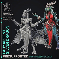 Lady Argenti Sliver Dragon 3D-printed model