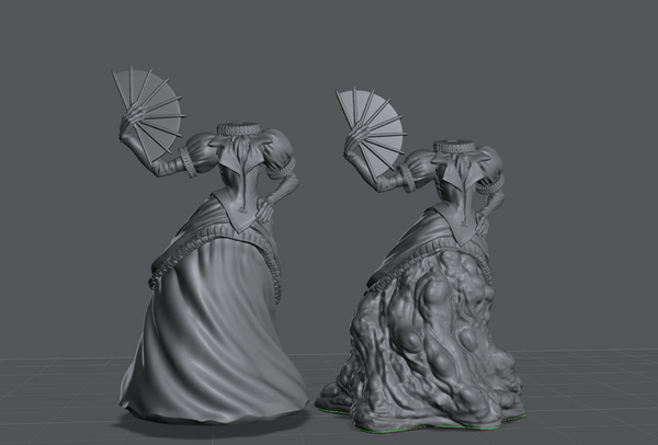 Lady Dancers 3D-printed model